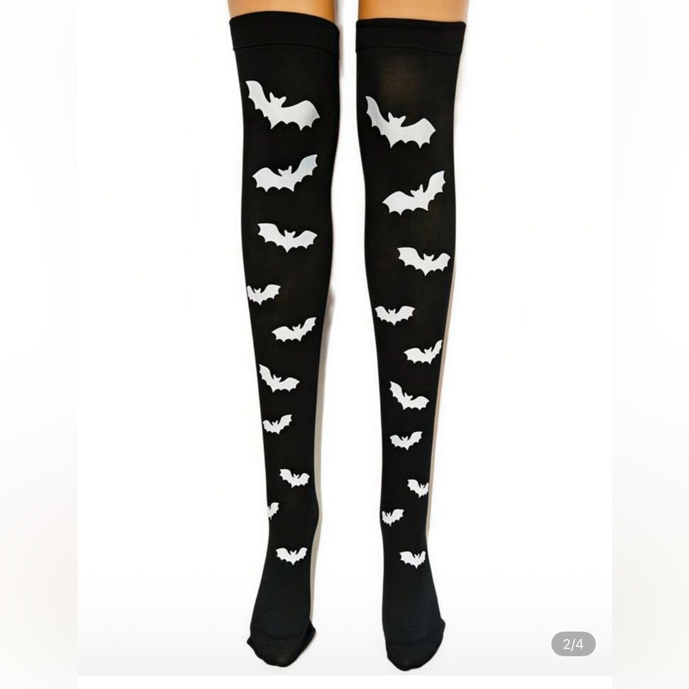 New! Bat 🦇 print over the knee socks